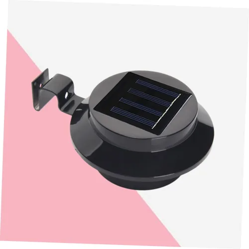 Vista 3 de OSALADI 3 luces solares para valla resistente a la intemperie para jardín y camino automático encendido/apagado