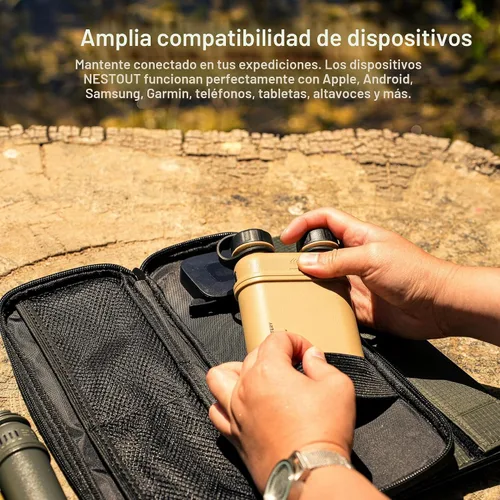 Vista 7 de ELECOM NESTOUT Banco de Energía Resistente, Cargador para Exteriores de 15000mAh, Carga Rápida PD de 32W USB C, Resistente al Agua IP67, Resistente