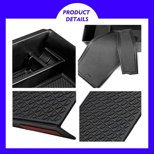 Vista 5 de 2 piezas 2024 2025 2026 Honda CR-V CRV CRV Accesorios híbridos Bandeja organizadora de consola central para Honda CR-V 2025 2024 2023 Organizador