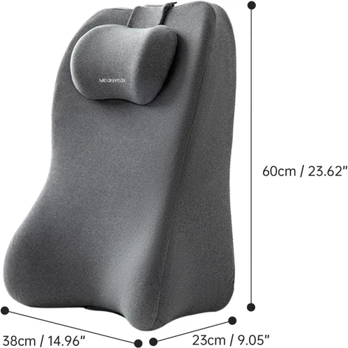 Vista 2 de MOONYOOY Almohada ergonómica de apoyo de espuma viscoelástica y cojín de elevación de piernas, soporte de espalda de espuma viscoelástica