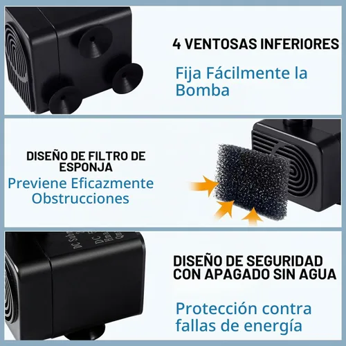 Vista 4 de Bomba automática pequeña de aguas residuales con sensor de agua, elevación de 3 pies y 100 GPH, mini bomba de condensado, mini bomba de agua
