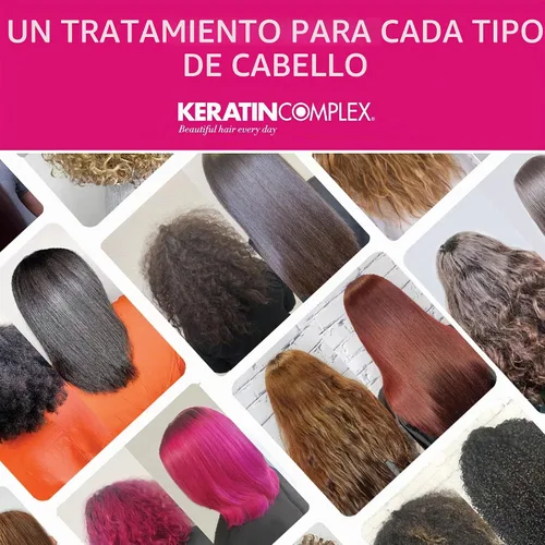 Vista 6 de Keratin Complex NKSTB Sistema de tratamiento de alisado de queratina natural para sistema de cabello rubio, kit de prueba de 4 onzas líquidas cada