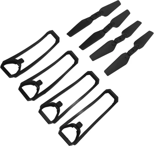 Vista 9 de Cuadricóptero plegable piezas de repuesto para E88 E99 K3 E100, 4 hélices+4 fundas protectoras+1 cable de carga+1 destornillador