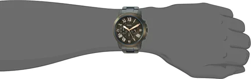 Vista 2 de Fossil - Reloj cronógrafo para hombre con placa de iones verdes talla única Verde