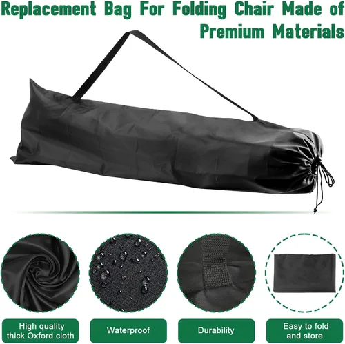 Vista 5 de Bolsas de repuesto para sillas de campamento Coleman, bolsas de transporte plegables de repuesto para sillas de campamento, bolsa protectora