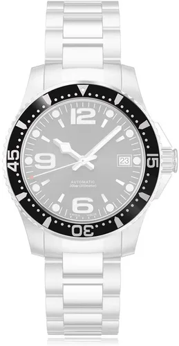 Vista 3 de Insertos de bisel de aluminio para reloj Longines HydroConquest automático de 1.535in para hombre