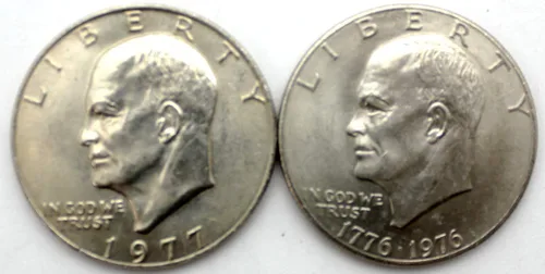 Vista 3 de Eisenhower Ike Dollars Rollo de 20 Monedas Ike 1971-1978