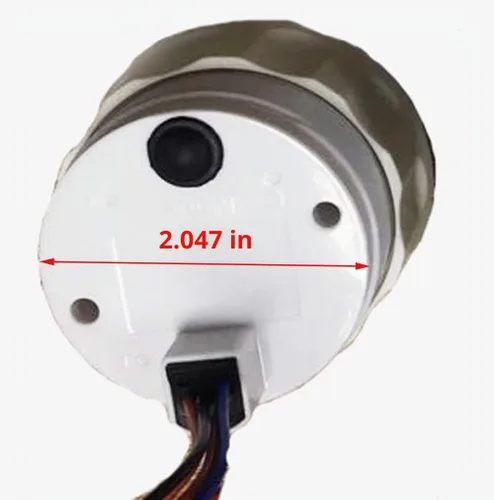 Vista 2 de SAMDO 7 Luz Trasera Universal Voltímetros de 52mm Medidores de Voltaje 8-16V para Barco, Yate, Auto, Motor Home, Camión Negro