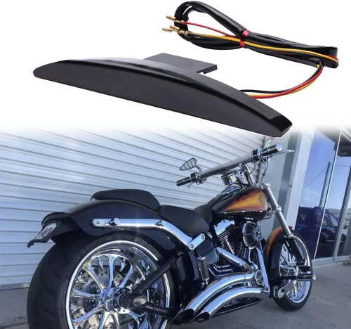 Vista 9 de DREAMIZER Luz Trasera LED para Motocicleta, Borde del Guardabarros, Luz de Freno con Señales de Giro para Sportster XL883N XL1200N XL1200V XL1200X