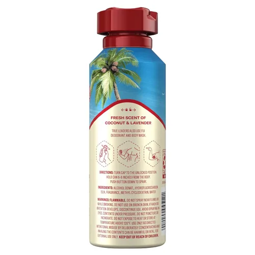 Vista 2 de Old Spice Spray corporal Fiji sin aluminio para hombres - 5.1oz
