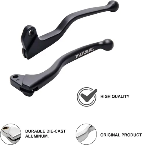 Vista 3 de Palanca de Embrague Tusk Negra Compatible con Honda CRF125F 2014-2025/CRF125F (Rueda Grande) 2014-2025
