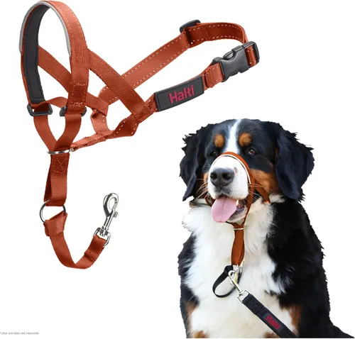 Vista 12 de Collar Halti - Detén a tu perro de tirar de la correa. Ajustable, reflectante y ligero, con banda nasal acolchada. Collar anti-tirón de Negro