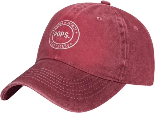 Vista 2 de Sombrero divertido Pops The Man The Myth The Legend Hat Men Baseball Caps Cute Hats