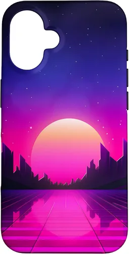 Vista 32 de Retrowave Vaporwave Synthwave 80s Style Case for iPhone 17