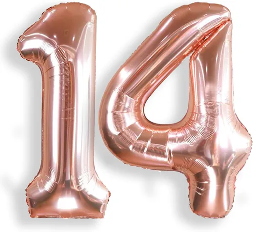 Vista 46 de AULE Globos grandes de 40 pulgadas con números 0 azules, globos grandes de números de aluminio, decoraciones de fiesta de cumpleaños de helio