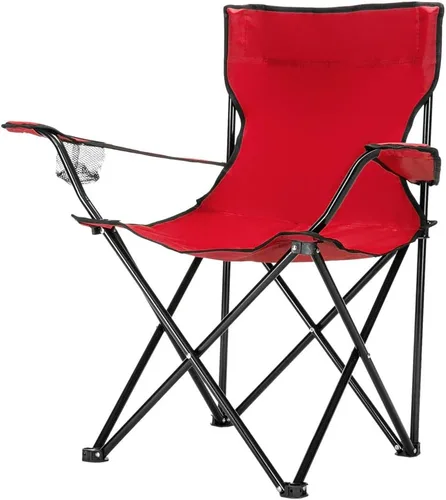 Vista 10 de Vasitelan Silla plegable portátil para acampar, silla de césped al aire libre (A-beige)