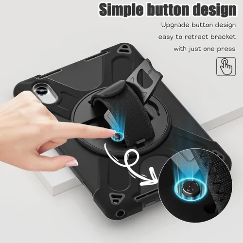 Vista 4 de ZenRich Funda resistente para Lenovo Idea Tab 11 2025 / K11 Gen 2 / Xiaoxin Pad 11 / M11 de 11 pulgadas resistente a prueba de golpes con soporte