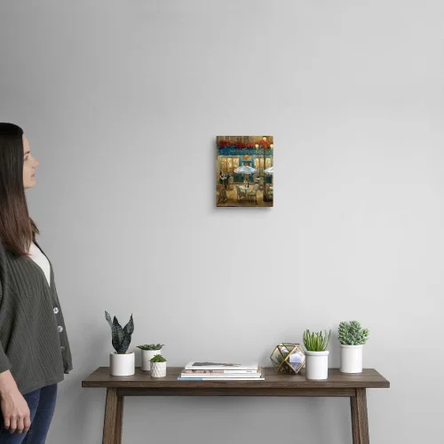 Vista 2 de CANVAS ON DEMAND Lienzo decorativo para pared de Paris Cafe I por Danhui Nai, contemporáneo, figurativo, tradicional, decoración del hogar, arte