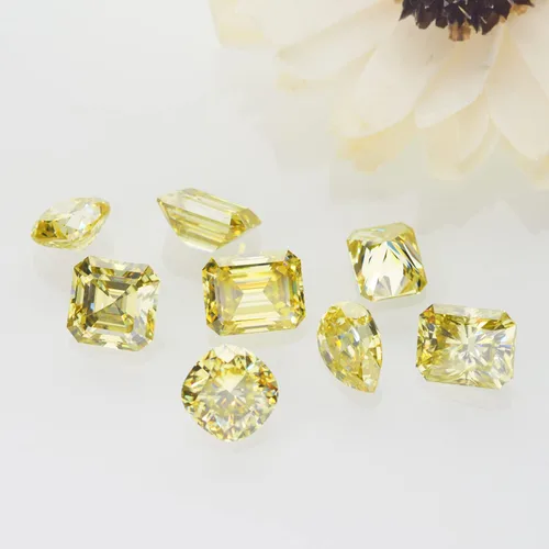 Vista 6 de GIGAJEWE VVS1 - Piedras preciosas sueltas de moissanita de corte excelente para hacer joyas