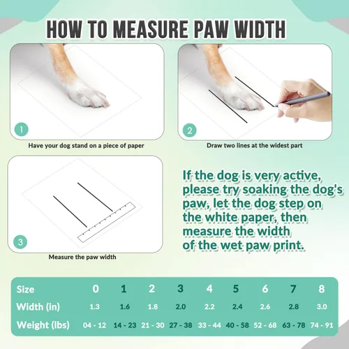 Vista 5 de SlowTon Zapatos para Perros para Perros Grandes, Pequeños y Medianos - Botas Transpirables para Perros para Pavimento Caliente de Verano, Protector