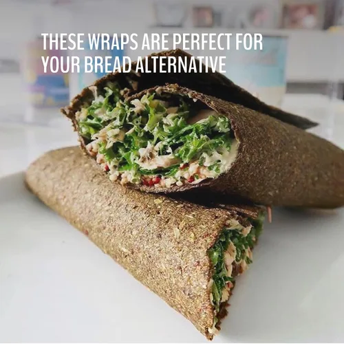 Vista 5 de WrawP Envolturas vegetales orgánicas – PICANTE (paquete de 8) ESTABLES EN ESTANTE, todo natural, sin gluten, paleo, vegano crudo. Perfecto