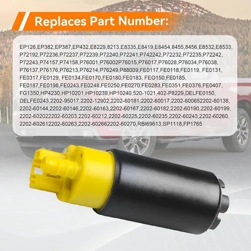 Vista 2 de Conjunto de bomba de combustible compatible con Chevrolet Ford Honda Nissan Toyota Pontiac de alto rendimiento eléctrico Intank EFI reemplazar E2068
