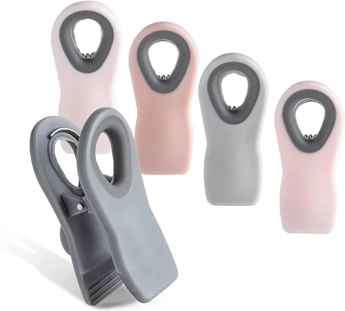 Vista 31 de COOK WITH COLOR Clips para bolsas de chips con imán para almacenamiento de alimentos con agarre hermético para bolsas de pan, bolsas de aperitivos