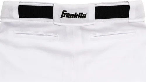 Vista 10 de Franklin Sports Pantalones de béisbol y sóftbol juveniles, hasta la rodilla + pantalones de béisbol de ajuste relajado para niños, color blanco