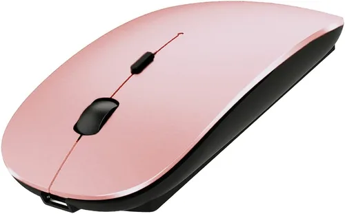 Vista 13 de KLO Mouse Bluetooth recargable para MacBook/MacBook Air/Pro/iPad, mouse inalámbrico para portátil/notebook/PC/iPad/Chromebook (Oro)