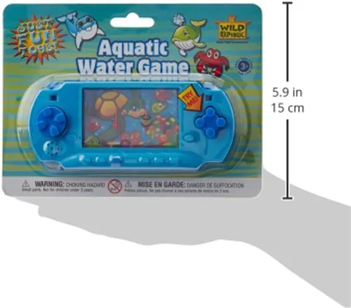 Vista 2 de Wild Republic Water Games - Juguetes sensoriales acuáticos, regalos para niños, juguetes de mano, 6 pulgadas, azul.