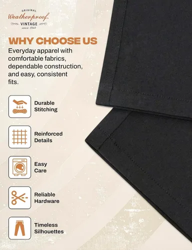 Vista 6 de Weatherproof Vintage Pantalones casuales de senderismo para hombre, pantalones de trabajo ligeros y elásticos para hombre con bolsillo de carga