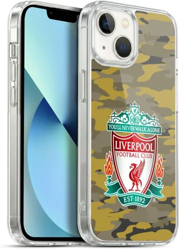 Vista 258 de Head Case Designs Funda de gel con licencia oficial del Liverpool Football Club Away Colourways Crest Camou [protección de grado militar] compatible