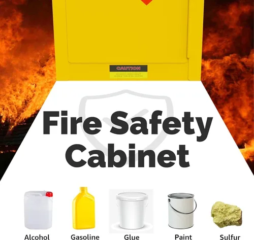 Vista 8 de Gabinete de almacenamiento inflamable, 18 in x 18 in x 23 in