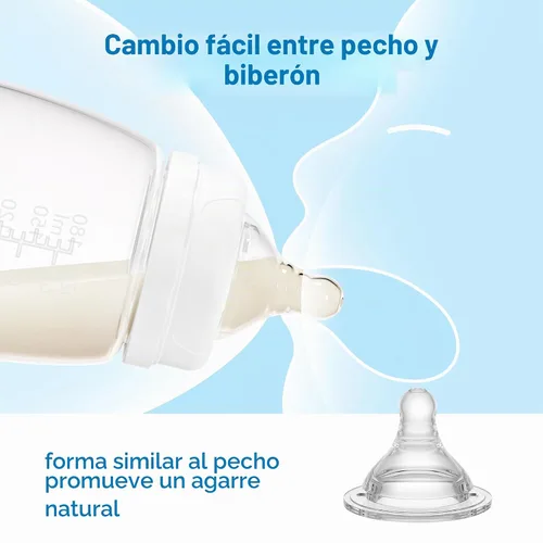 Vista 4 de Tetinas de biberón de flujo rápido nivel 4, 29.5 ft+, compatible con biberón de cuello ancho, 9