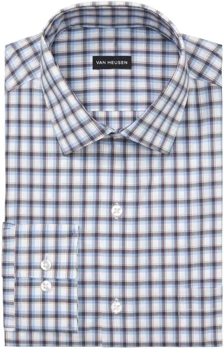 Vista 3 de Van Heusen Camisa de vestir para hombre, ajuste regular, ultra sin arrugas, cuello flexible elástico