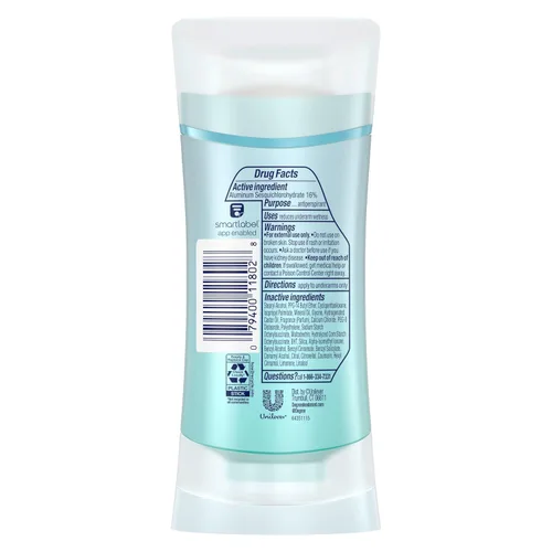 Vista 2 de Degree Desodorante Antitranspirante Avanzado, paquete de 4, Protección contra Sudor y Olor por 72 Horas, Shower Clean, Antitranspirante para Mujeres