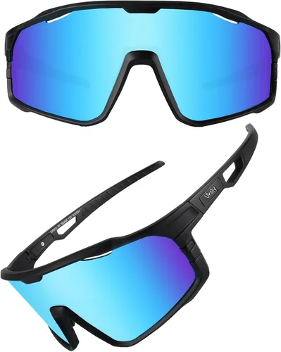 Vista 11 de Ukoly Gafas de sol para ciclismo, correr, béisbol, pesca y golf para hombres y mujeres, gafas de sol deportivas con lente HD UV400 de 620