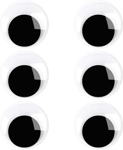 Vista 10 de 6 piezas de 0.6 pulgadas Ojos Googly PETKNOWS, ojos de movimiento autoadhesivos de PETKNOWS para manualidades
