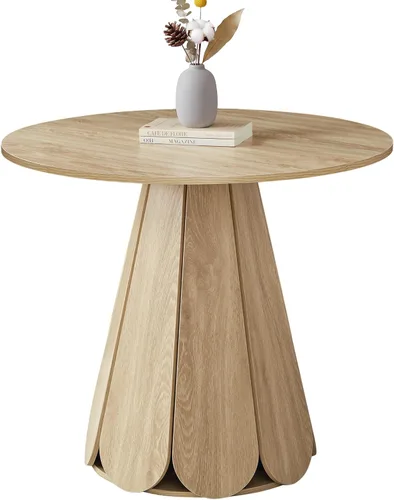 Vista 12 de Mesa de comedor rectangular de 198 cm para 6 a 10 personas, mesa de cocina estilo granja con estrías, mesa larga de madera moderna para cocina