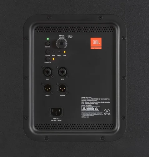 Vista 5 de Subwoofer compacto con alimentación JBL Professional IRX115S, eléctrico con cable, 15 pulgadas, color negro