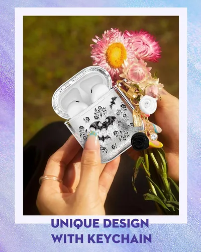 Vista 5 de para Airpods de 2ª/1ª Generación - Estuche Quicksand Liquid Kawaii Lindo Mujer Niña Mujeres Chispeante Brillante Bling Resplandor Adorable Elegante