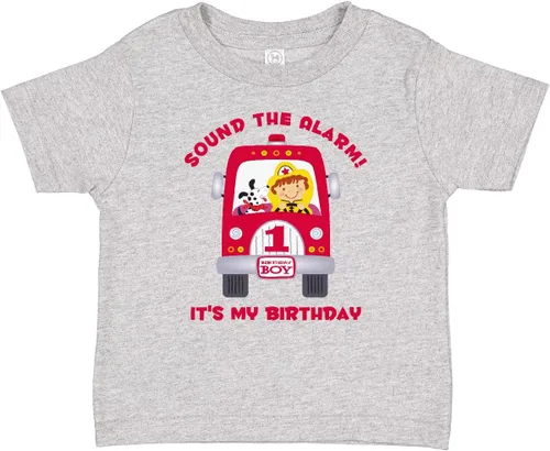 Vista 5 de inktastic Fire Truck 1st Birthday Boy Baby T-Shirt 0020 Blanco