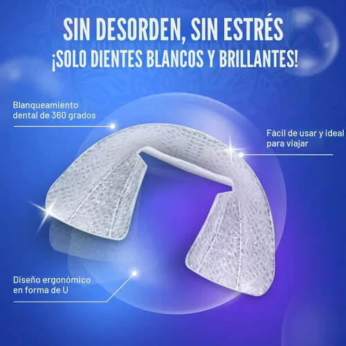 Vista 5 de GuruNanda Bandejas blanqueadoras precargadas listas para usar (7 tratamientos) con 8% de peróxido de hidrógeno para eliminar las manchas