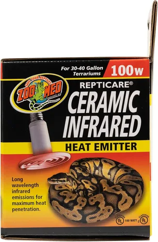 Vista 4 de Emisor de calor cerámica Zoo Med, 100, Blancos & canelas