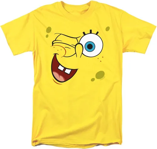 Vista 15 de SpongeBob Big Face Halloween Costume Collection Unisex Adult T Shirt Amarillo - Cara Nerd