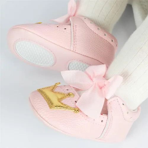 Vista 2 de Miamooi Zapatos planos Mary Jane para bebés y niñas zapatos de vestir con lazo princesa boda fiesta zapatos de primera calidad antideslizantes suela