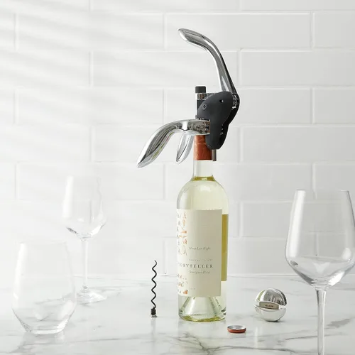 Vista 2 de Houdini Sacacorchos Abridor de vino, incluye cortador de papel de aluminio y espiral extra, negro