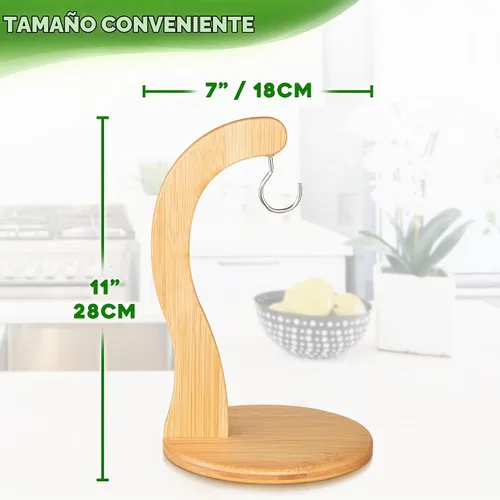 Vista 6 de Soporte para plátano con gancho para colgar - Soporte