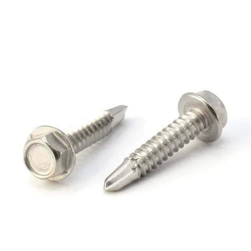 Vista 13 de THE CIMPLE CO Tornillo autoroscante de cabeza combinada #8, 1 pulgada de longitud, acero inoxidable 410 con cabeza hexagonal y Phillips, tornillo