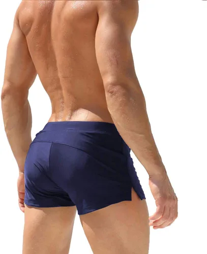 Vista 2 de TONLEN Mens Swimwear Short Swim Trunks with Zipper Pocket